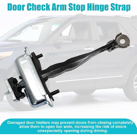 Front Door Check Arm Stop Hinge Strap Compatible With Ford Explorer Police 2011-2019#BB5Z-7823552-A BB5Z7823552A Left/Right Side