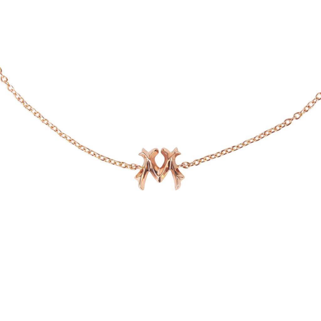 Mezmic 14K Gold M Logo Bracelet