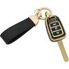 TPU Protective Key Fob Cover Case Compatible with Honda 2013-2016 Honda Accord 2014-2015 CRV 2014-2015 Civic Key Fob (Black)