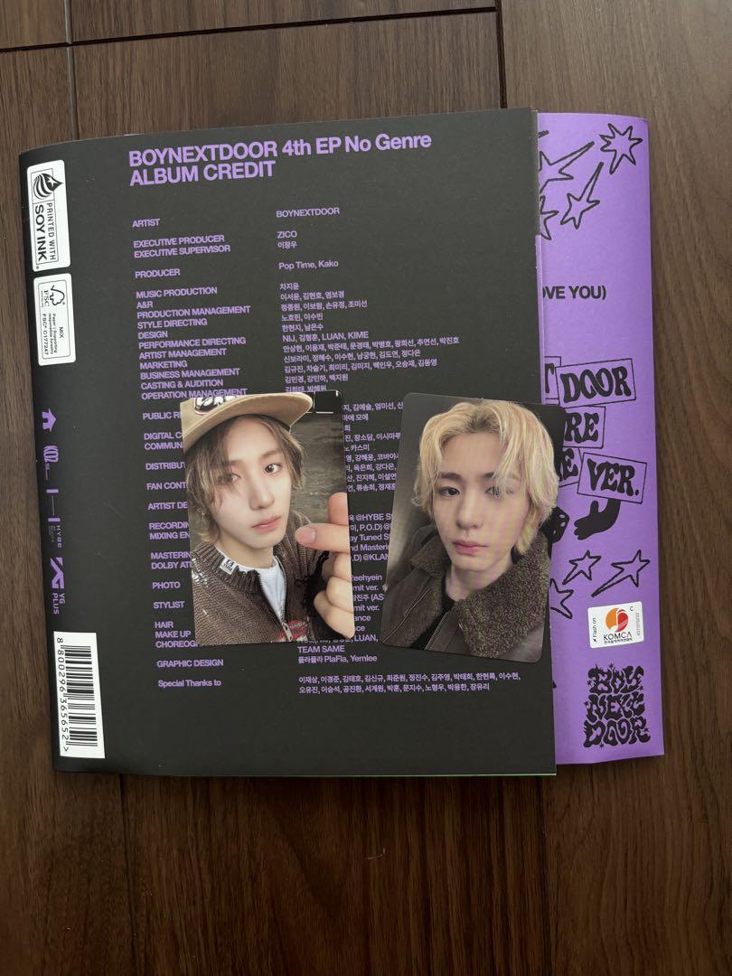

[USED] BOYNEXTDOOR Bonekdo Boynek NoGenre Ihan