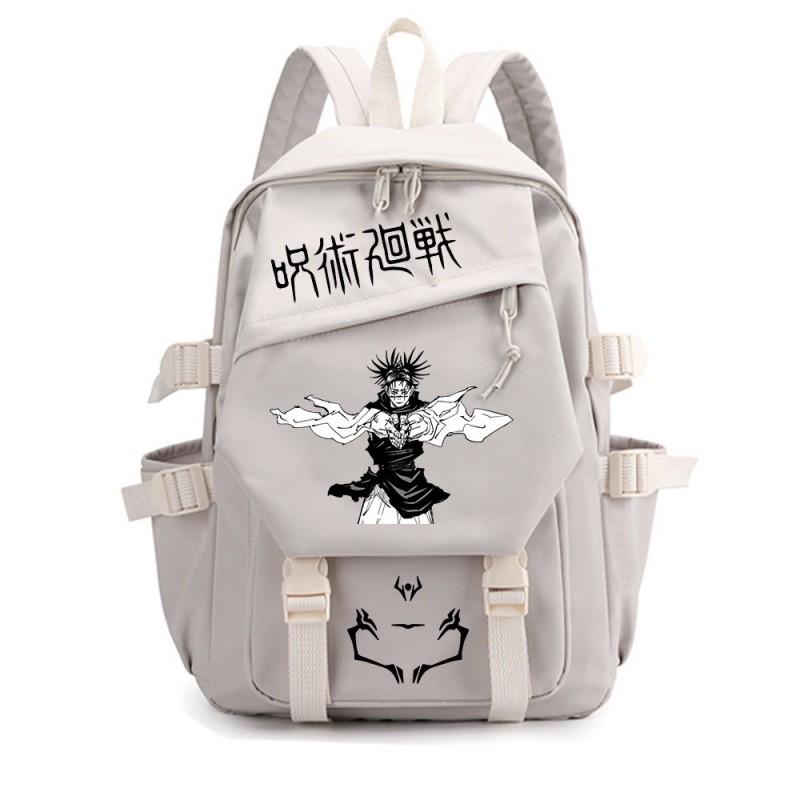Jujutsu Kaisen Anime School Backpack Teens - Durable Nylon Dual-Strap Bag With Ergonomic Back Panel Unisex Campus Travel