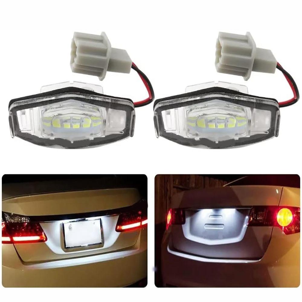 2Pc LED License Plate Lamp For Honda Civic Accord Odyssey MR-V Acura 34100S84A01
