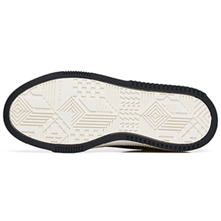 Anta Lightweight Durable Low-Top Skate Shoes Women Sneakers White Black Gray 922228033-2