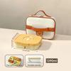 Reusable Plastic Lunch Container With Compartment Portable Sealed Lunch Box School Picnic Fruit Salad Bento Box Microwave Safe