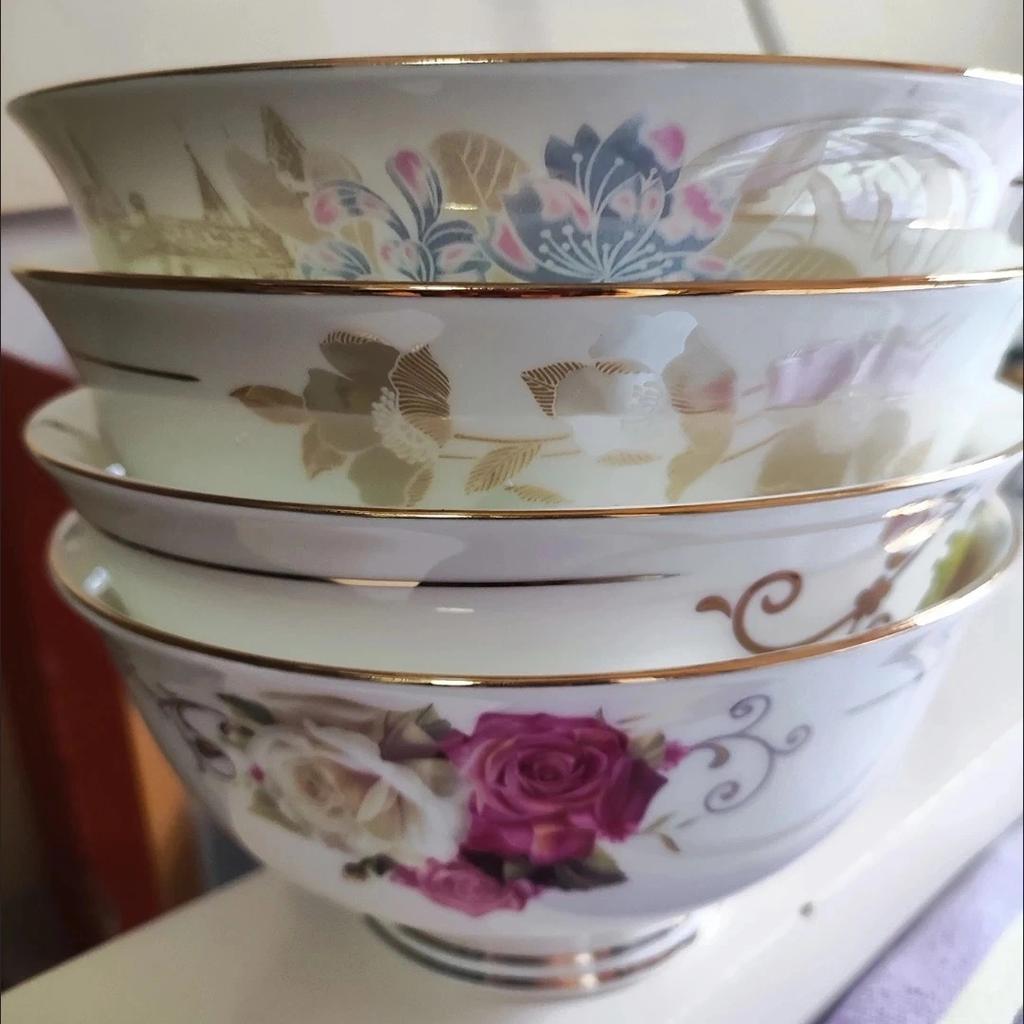 Jingdezhen Bone China Noodle Bowl – 6 Inch Heat-Resistant Footed Porcelain Bowl