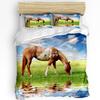 Horses Bedding Set For Bedroom Bed Home Palomino Horse In Sand Desert With Long Blond Male Duvet Cover Quilt Cover Pillowcase