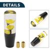 TUCKBOLD Car Shift Front Shift Lever 1 Universal with 2 Adapters Knob, Knob, Yellow, Set, Acrylic,
