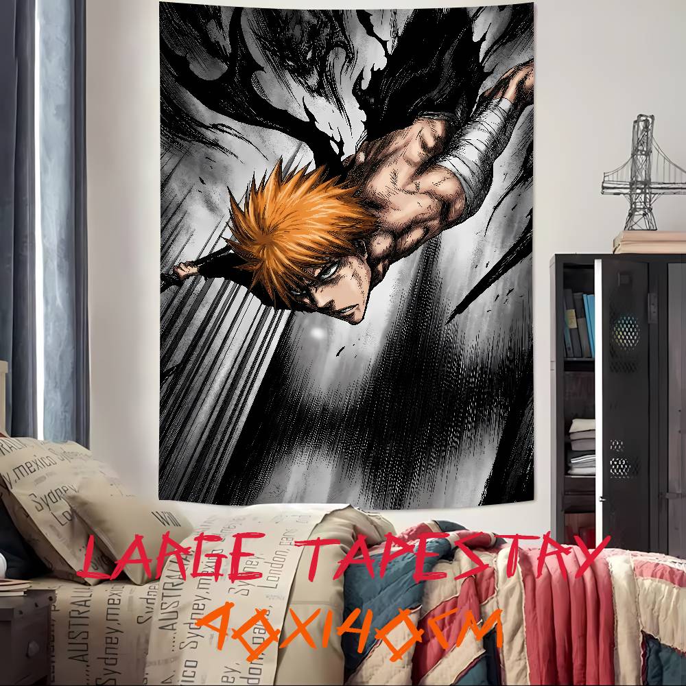 Fashion Cool Anime BBleachS Tapestry Decoration Bedroom Dormitory Background Cloth Holiday Home Party Living Room Club Tapestry