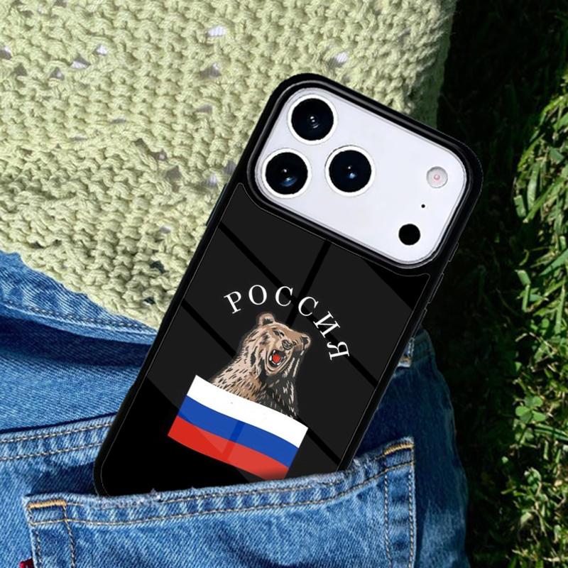 Russia Flag Phone Case For iPhone 17 AIR 16 Pro Max 15 14 Pro 11 12 13 Shockproof Silicone Cover