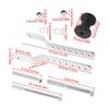 Heavy Duty Boat Trailer Roller with Sturdy Steel Frame Rubber Marine Keel Roller Bracket Assembly for Easy Installation