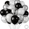 30-Piece Colorful Metal Sequin Balloon Set for Birthday Parties and Ceremonies