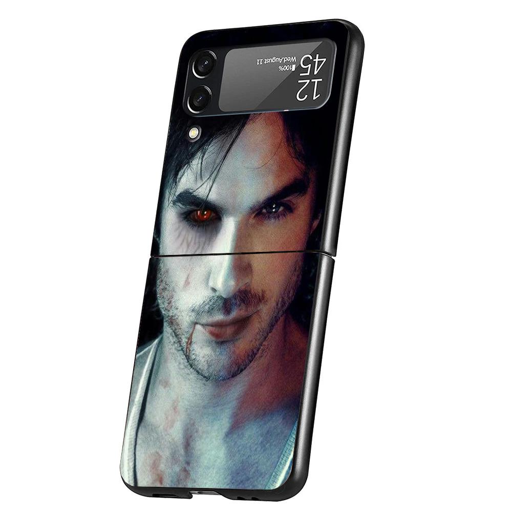 

The Vampire Diaries Salvatore Case Phone Cover for Samsung Galaxy Z Flip 6 5 4 3 5G ZFlip6 ZFlip5 ZFlip4 ZFlip3 Black Hard Trend Galaxy ZFlip6