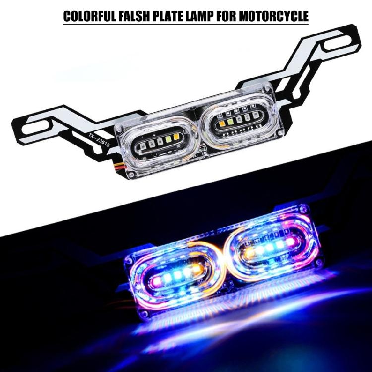 Vibrant LED Motorcycle Brake Light with Quick & Slow Flash Small LED Tail Lamp Energy Saving Light for Night ridings
