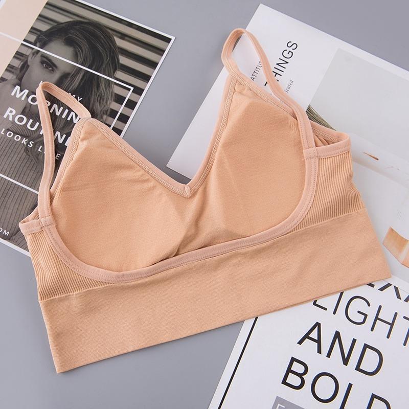 Women Japanese Seamless Thread Large U-back Sling Wrapped Chest Vest Breathable Sport Bra