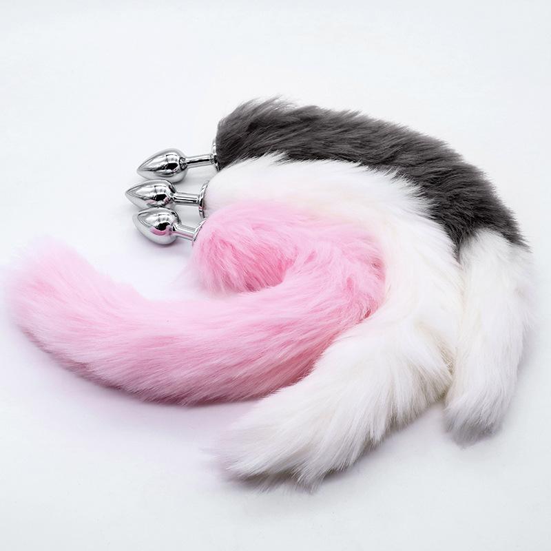 Anal Plug Tail Fox Sexy Toys Stainles Steel Butt Plug  Game Cosplay Anal Sex Toys for Woman Couples Anal Plug with Tail