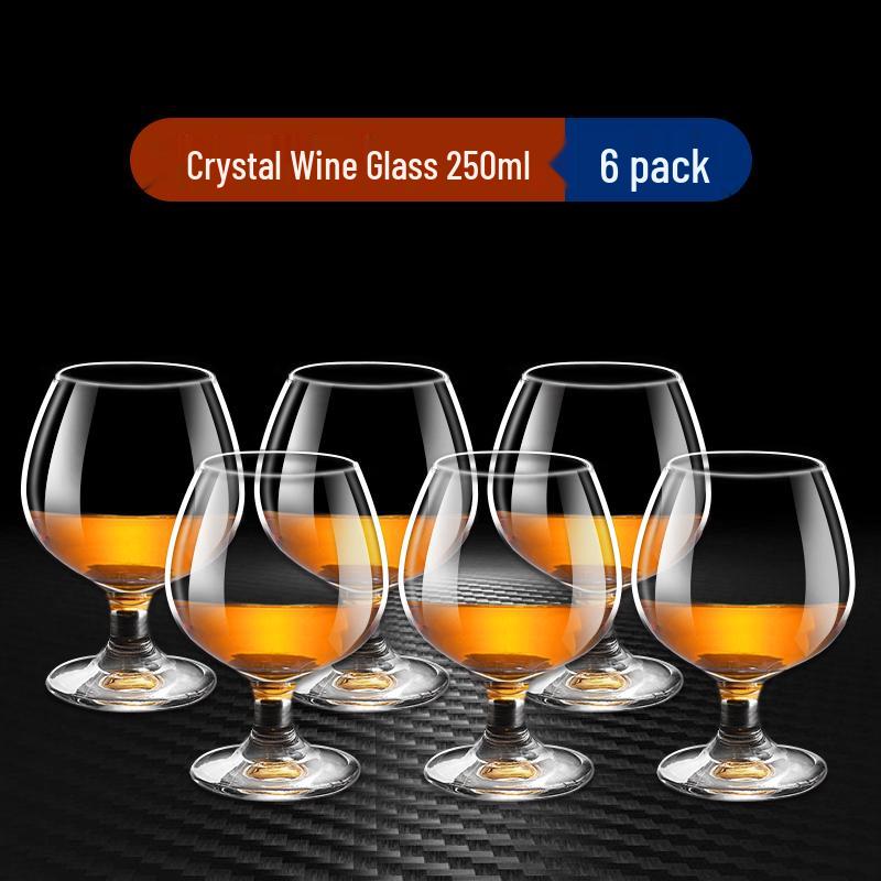 Juego de Cristalería para Bebidas: Copas de Baijiu, Whisky, Vino de Tallo Alto y Brandy para Uso Doméstico