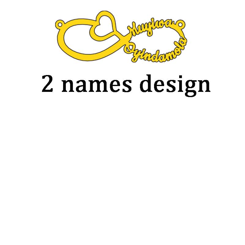 Atoztide 2022 New Stainless Steel Personalized Custom Couple Name Necklace Choker Chain Infinity Summer Pendant Nameplate Gift