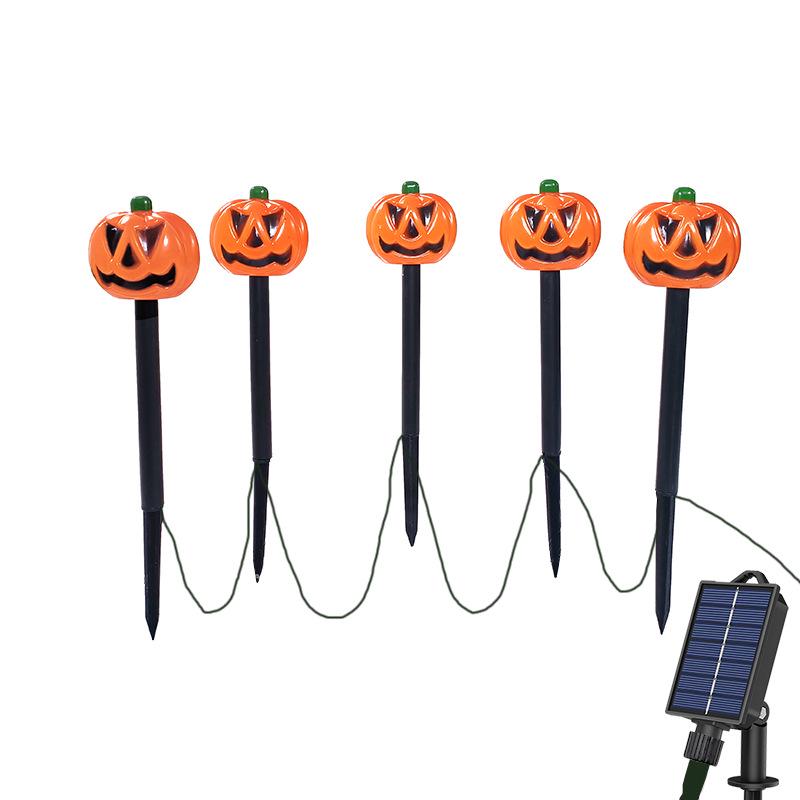 Solar LED Halloween Pumpkin & Skull Lawn Light