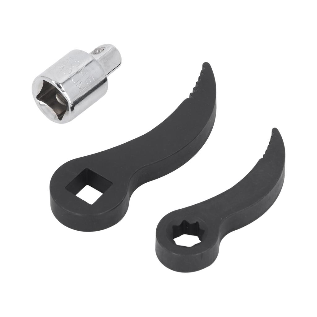 Crowbar Adapter Head Tools 3/8in Star 1/2in Square Serrated with Adapter Pry Bar Wrench Adaptor Half