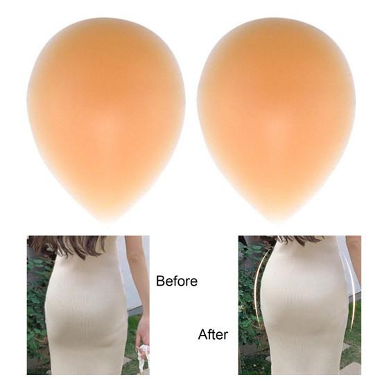 1 Pair Silicone Hip Pads Self-adhesive Invisible Hip Enhancer Shapewear Reusable Washable Women Butt Cushion Hip Dip Filler Corrector