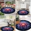 Luxury  Mandala  Pattern Round Shape Floor Mats Kitchen Hallway Runner Rug Bedroom Living Room Soft Carpet Non-slip Area Rug