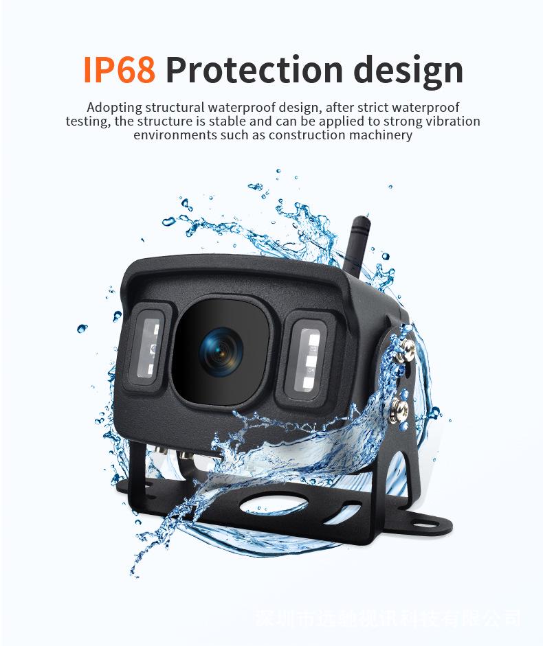 4G Waterproof Car Camera: Wireless Monitor, Remote Recorder, GPS Positioning, Blind Spot Video