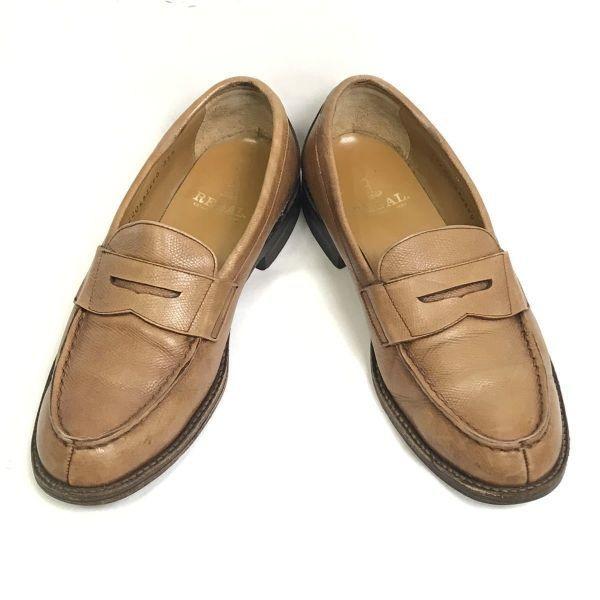 Regal All Leather Coin Loafers Brown 25.5EE(USED)
