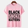 Men's T-shirt Black Smoke Matters Trucks Trucker Funny Design Tee Shirts Summer Casual O-neck Men T-shirt Male Tops Short Sleeve