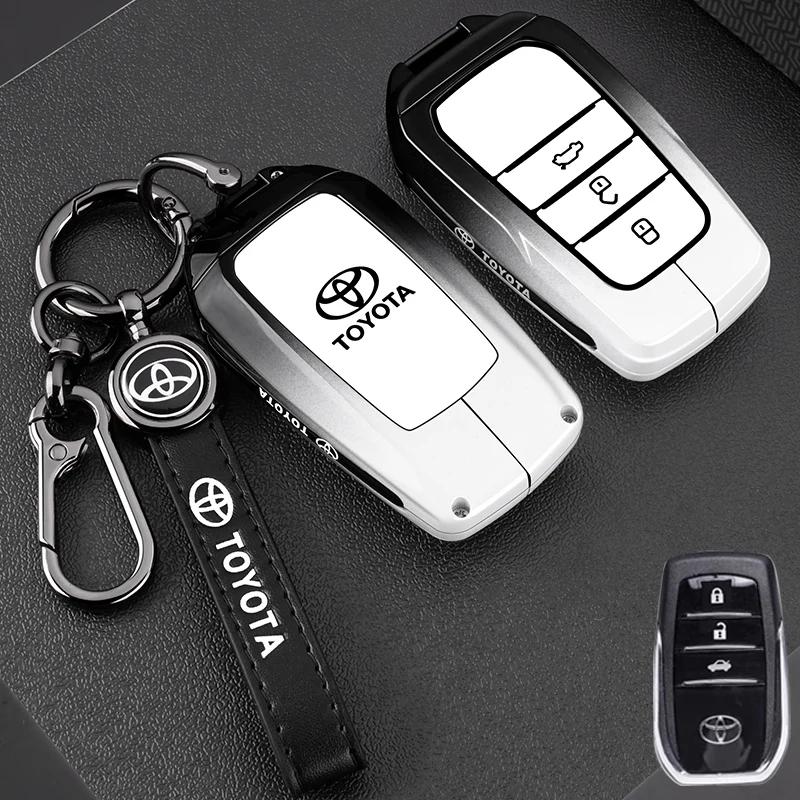 Car Key Case Fob Cover For Toyota Auris Corolla Avensis Verso Yaris Aygo Scion TC IM Camry RAV4 Forturner Car Accessories