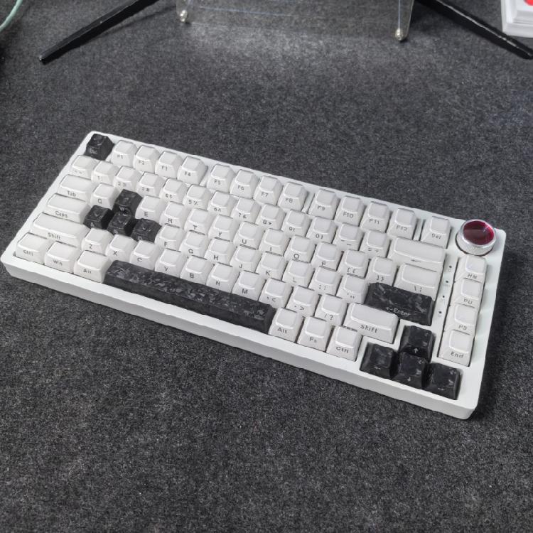 Kohlefaser-Tastaturen Tastenkappen Mit Anti-Fingerabdruck-Oberfläche Schnelle Installation Verbessert das taktile Feedback Für die meisten mechanischen Schalter