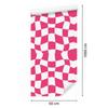Wallpaper Casual Checkerboard Pink and White for Living Room and Bedroom 50x1000