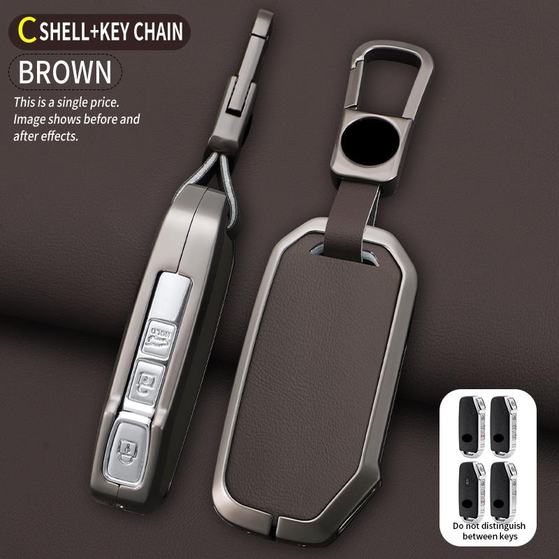 

Zinc Alloy Car Remote Key Case Cover Keychain For Kia Sportage For Kia Ray Sorento Soul Telluride Cerato K5 K8