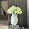 Nordic Ceramic Irregular Shape Vase, Home Dining Table, Living Room Bedroom Office, Tabletop Decor Accessories, Flower Ware, 1Pc