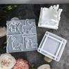 2PCS Silicone Mold Prayer Theme Resin Handmade Decors Making Molds Unique Art Molds Silicone Texture for Candle and Soap