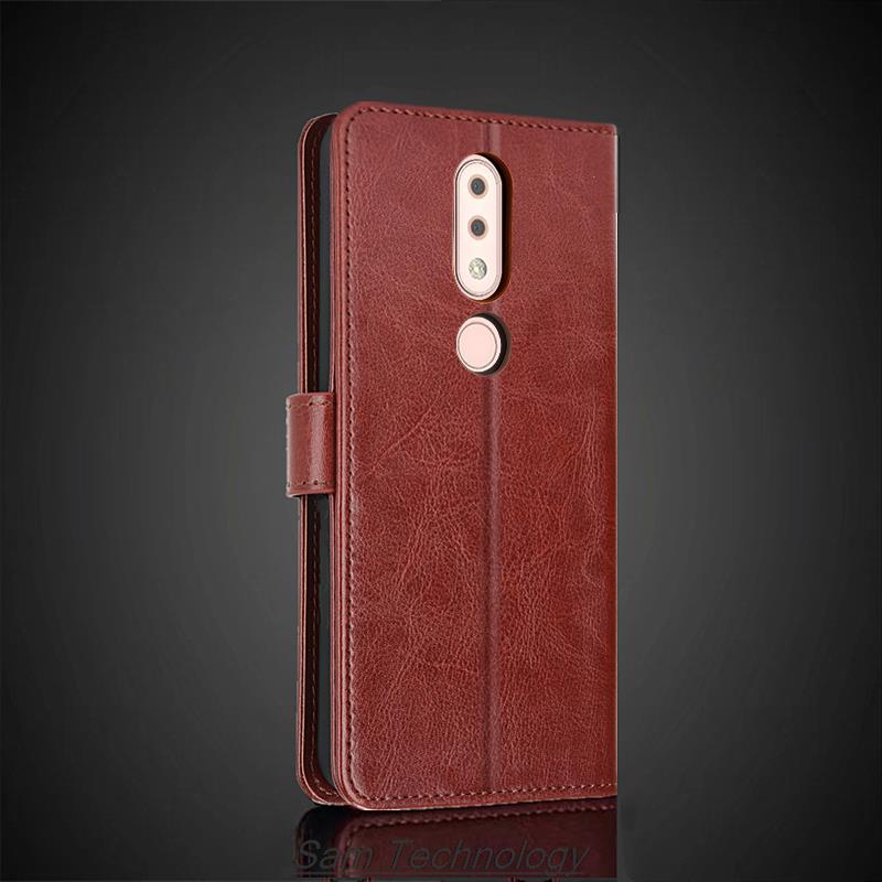 Kartenhalter Hülle Lederetui für Nokia 4.2 PU Leder Klapphülle Retro Brieftasche Handyhülle für Nokia 4.2 Business Fundas Coque