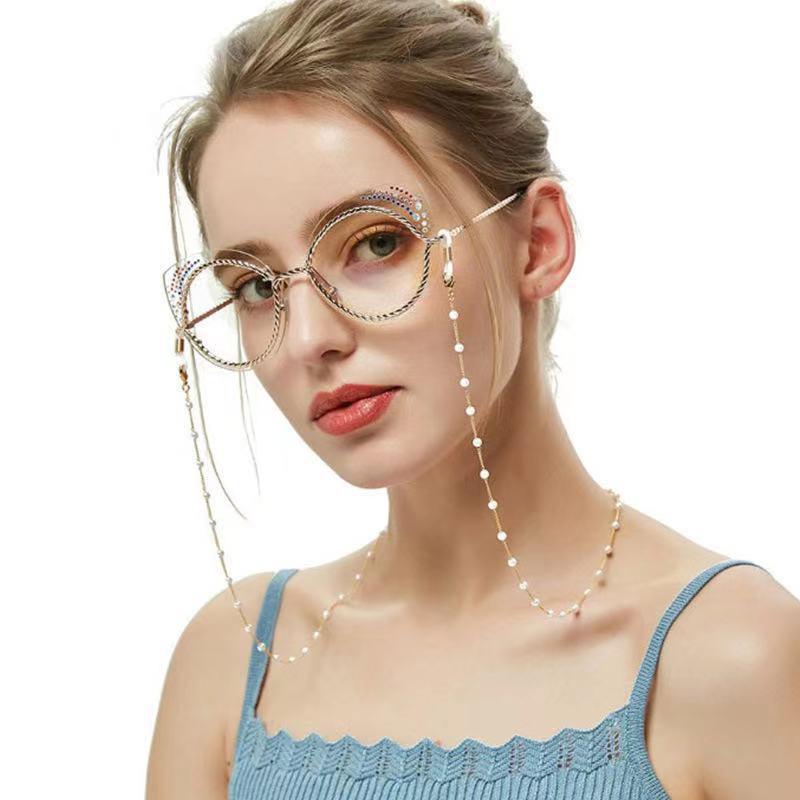 Elegant Pearl Glasses Chain: Stylish Cross-border Accessory with Anti-drop Lanyard