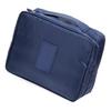 Torba do przechowywania kosmetyków do makijażu Tkanina Oxford Uchwyt Zamknięcie na zamek Błyskawiczny Kosmetyczka Podróżna Ciemnoniebieska
