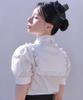 Tiemsseuli Dohwa Puff Sleeve Lace Hanbok Short Sleeve Shirt