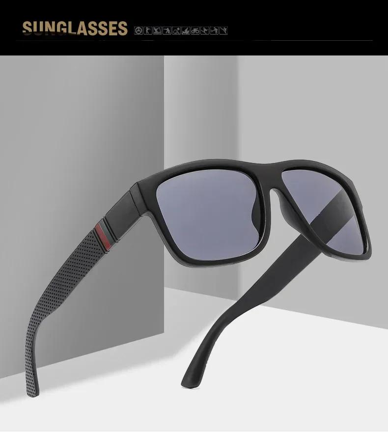 Luxury Brand Polarized Sunglasses Men High-End Outdoor Glasses Fashion Square Driving Eyewear Travel Sun Glasses UV400