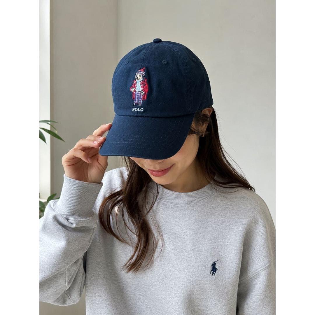 Used Regular price 14,300 yen Polo Ralph Lauren Polo Bear Black Cap Unisex