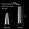 120 Extra Long Trapezoid French Nail Tips - Seamless Full/Half Cover, Wearable False Nails