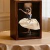 Artistic Handcrafted Wood Tissue Paper Dispenser With Ballet Dancer Designs Elegant Napkin Organizer