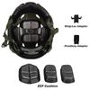 FAST Tactical Riot Helmet ABS 4-Point Suspension Adjustable Head Circumference for Military CS Airsoft Outdoor Protection