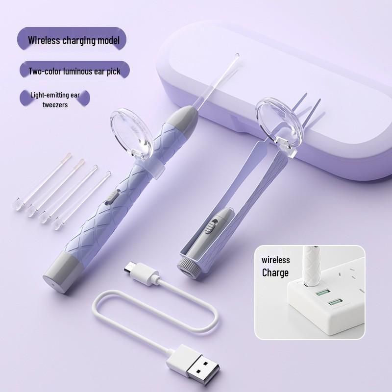Baby Earwax Removal Tool: Soft-Headed Ear Pick with Light for Infants and Toddlers
