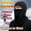 Windproof Cycling Scarf Mask Coldproof Knitted Hooded Cap Neck Warmer Beanies  Winter Sports