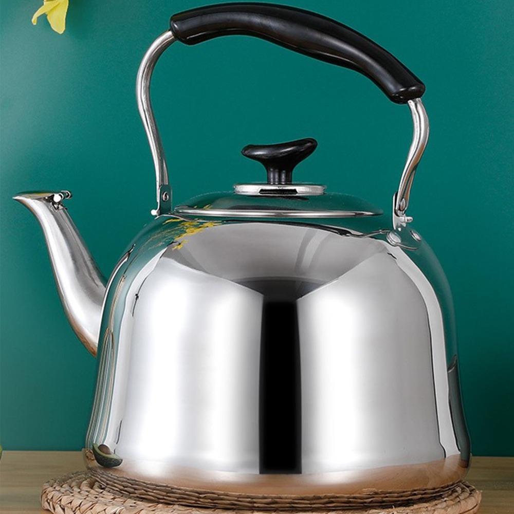 Stainless Steel Stovetop Teapot Folding Handle Whistling Tea Kettle Stovetop Kettle  Tea Brewing