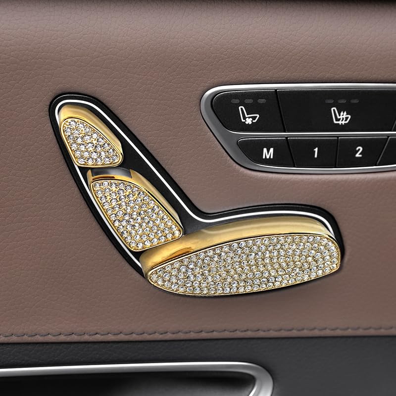 ONGOXD Mercedes-Benz S Class (2014-2020) W222 Exclusive Vent Ring Interior rear seat adjustment золотой