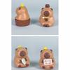 Cartoon Bath Cute Capybara Mini Model Ornament Set For Decoration Desktop