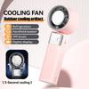 199 Powerful Wind Speed Portable Handheld Cooling Fan 4000mAn Ultra-Long Battery Life Digital Display Folding Desktop Mini Fan