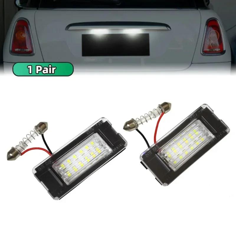 For Mini Cooper R56 R57 R58 R59 R50 R52 R53 LED License Plate Light 2PCS White Car Number Lamp Error Free OEM#:51132756227
